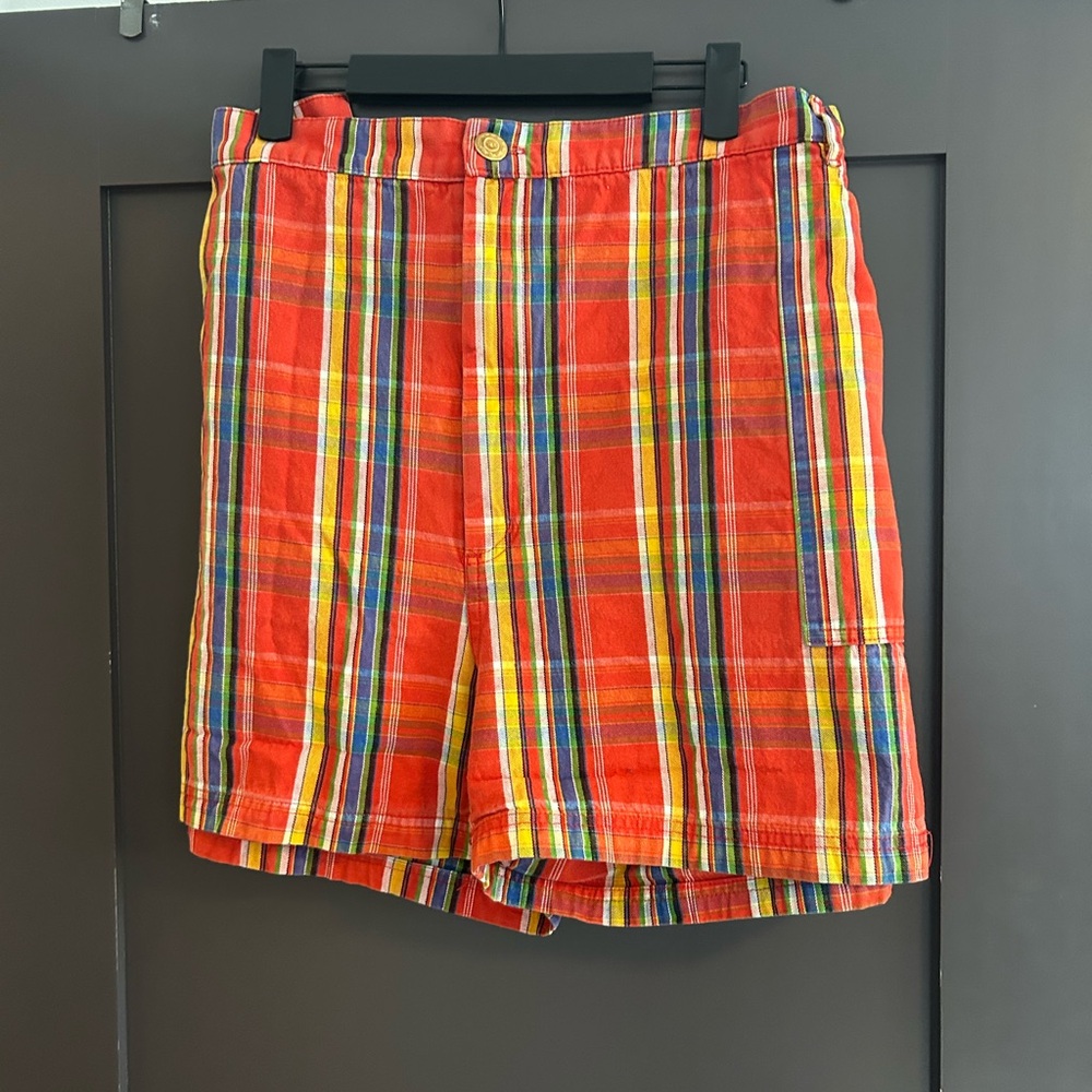 Big Bud Press Work Pants Short | 5XL, Old Sizing | Plaid Multicolor RARE